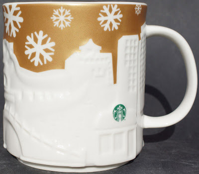 Starbucks Relief Beijing Gold mug