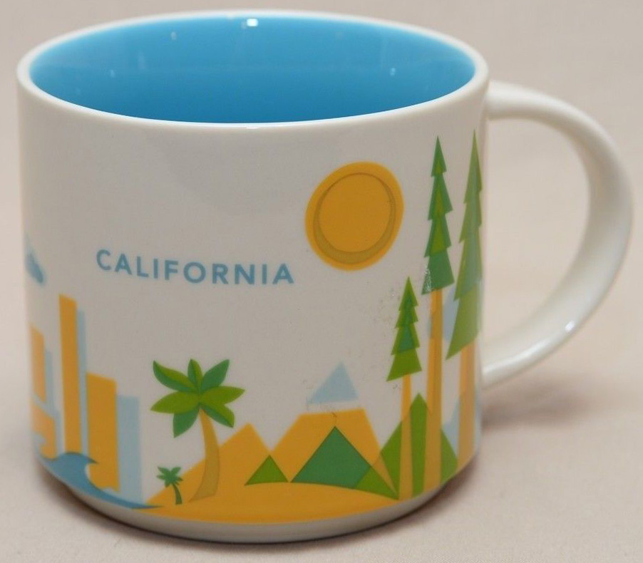 You Are Here California Starbucks Mugs