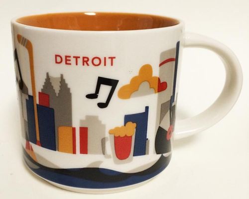 You Are Here – Detroit – Starbucks Mugs