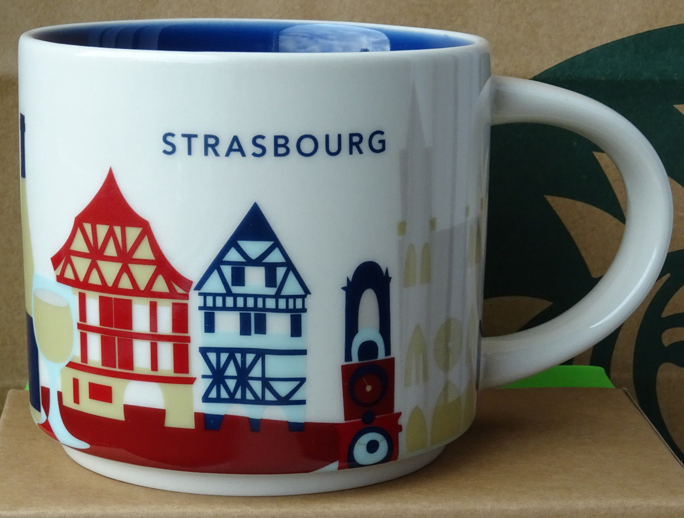 Starbucks You Are Here YAH City Mug Strasbourg OVP 14 oz neu mit SKU-Sticker 