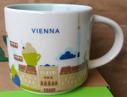 Starbucks City Mug Tasse You are here Vienna Wien Icon 16 oz neu 