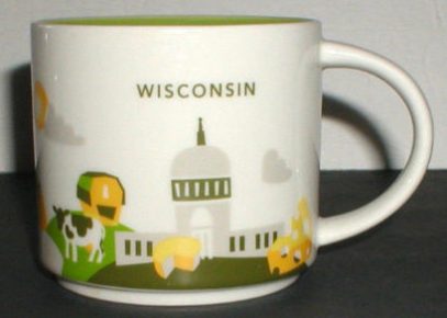 Starbucks You Are Here Wisconsin 2 mug