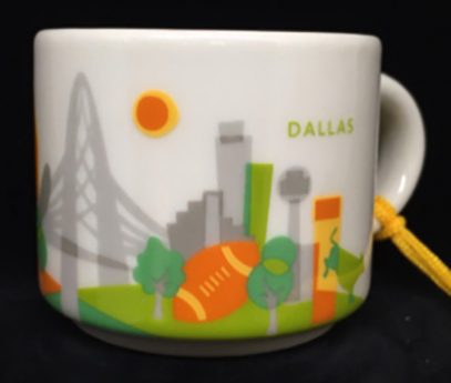 Starbucks You Are Here Ornament Dallas mug