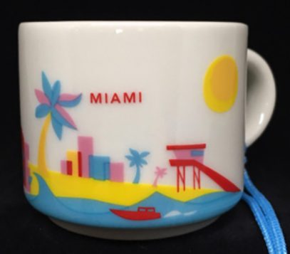 Starbucks You Are Here Ornament Miami mug