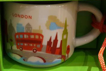 Starbucks You Are Here Ornament London mug