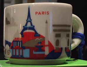 Starbucks You Are Here Ornament Paris mug