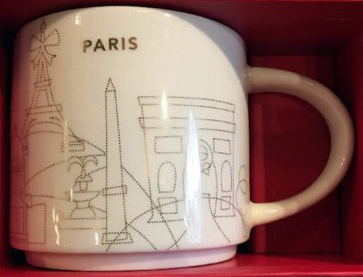 Starbucks You Are Here Christmas Paris mug