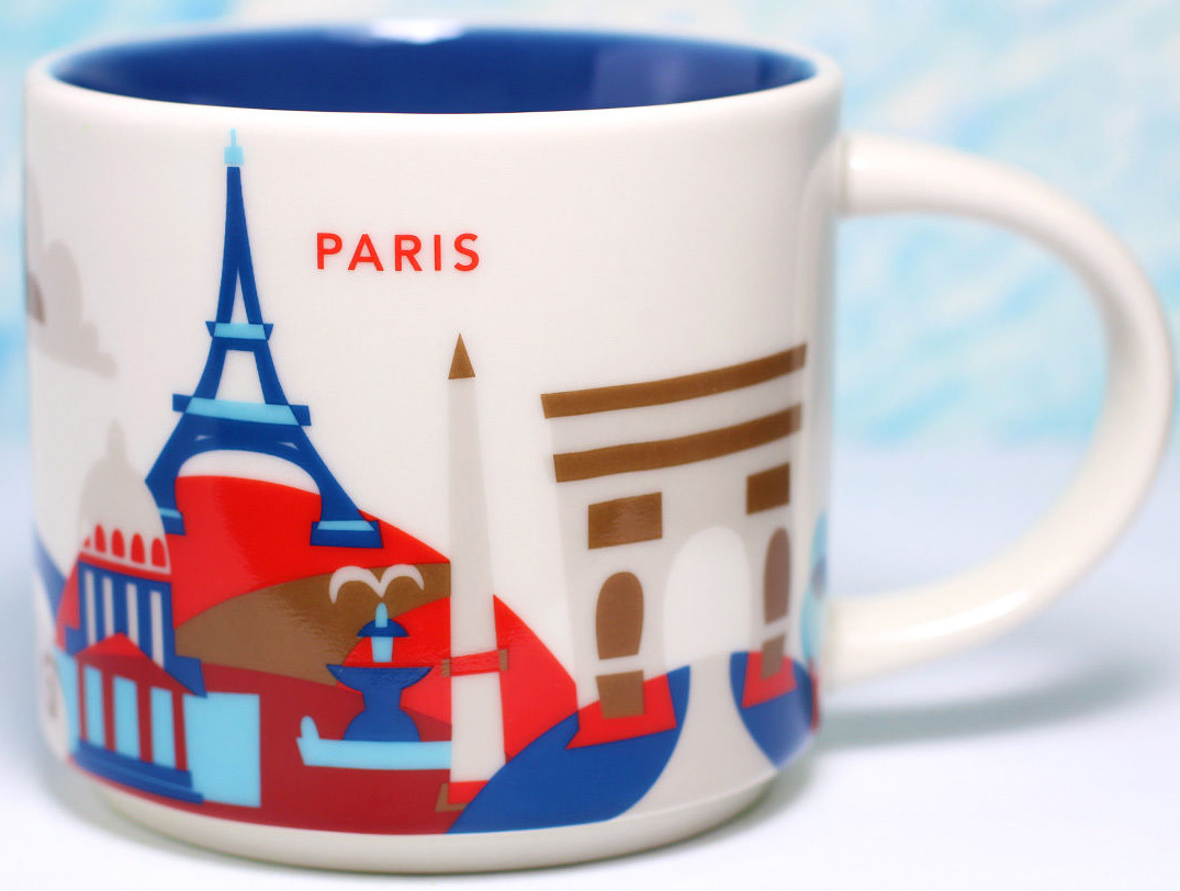Starbucks® City Mug Paris Xmas Relief 2015 Ltd Edt Cup Städtetasse Becher France 