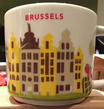 Starbucks You Are Here Brussels mug