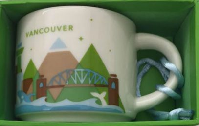 Starbucks You Are Here Ornament Vancouver mug