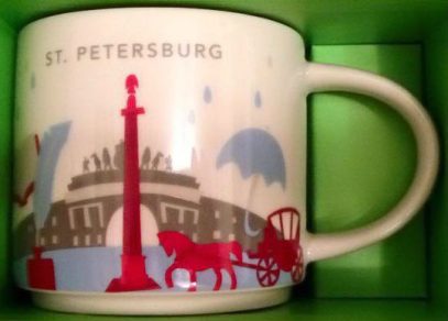 Starbucks You Are Here St. Petersburg mug