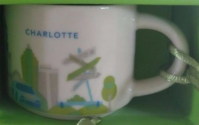 Starbucks You Are Here Ornament Charlotte mug