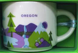 Starbucks You Are Here Ornament Oregon mug