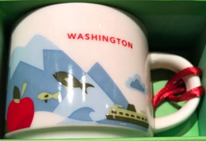 Starbucks You Are Here Ornament Washington mug