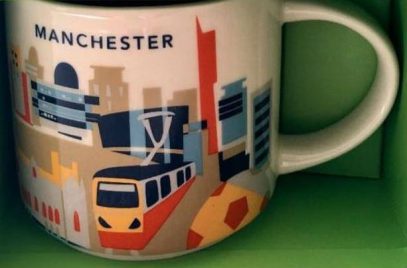 Starbucks You Are Here Manchester mug