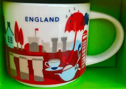 Starbucks You Are Here England mug