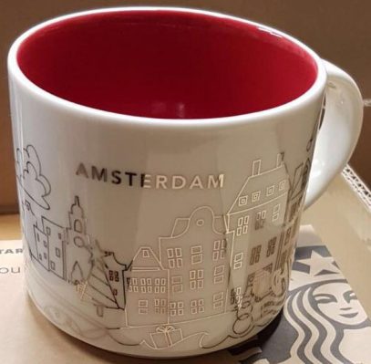 Starbucks You Are Here Christmas Amsterdam mug