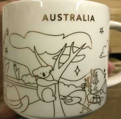 Starbucks You Are Here Christmas Australia mug