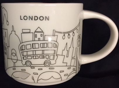 Starbucks You Are Here Christmas London 2 mug