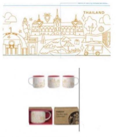 Starbucks You Are Here Christmas Thailand mug