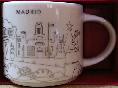 Starbucks You Are Here Christmas Madrid mug