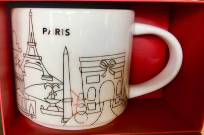 Starbucks You Are Here Christmas Paris 2 mug