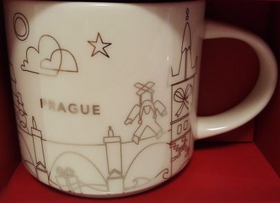 Starbucks You Are Here Christmas Prague 2 mug
