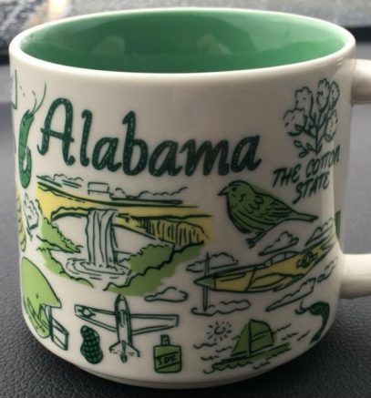 Starbucks Been There Alabama mug