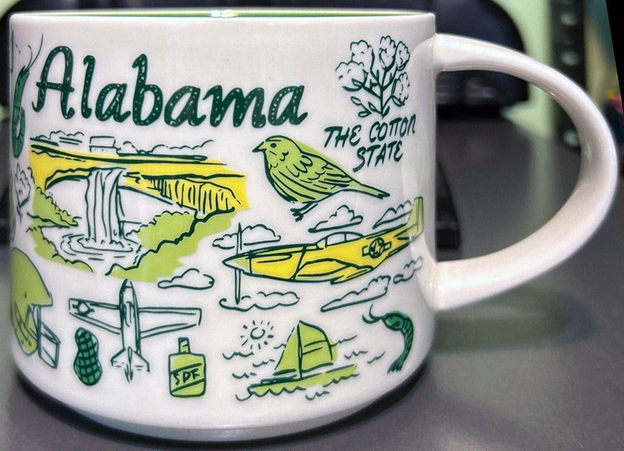 Starbucks Been There Alabama mug