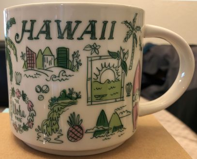 Starbucks Hawaii - You Are Here Collection Coffee Mug with Rainbow and  Diamond Head (011023931)