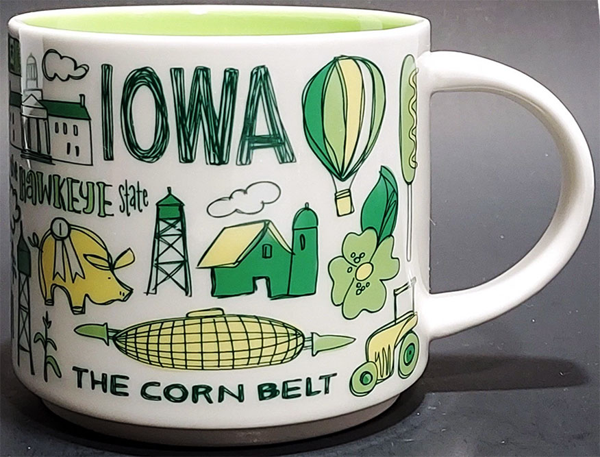 Starbucks Been There Iowa mug
