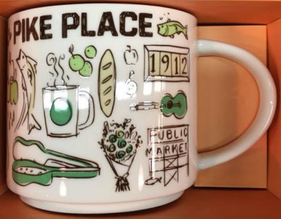 Starbucks Pike Place Gold Double Wall Ceramic Travel Mug – Seattle Xpresso