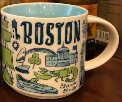 Starbucks Coffee Mug - Been There Series Across The Globe (Boston), 14  ounces