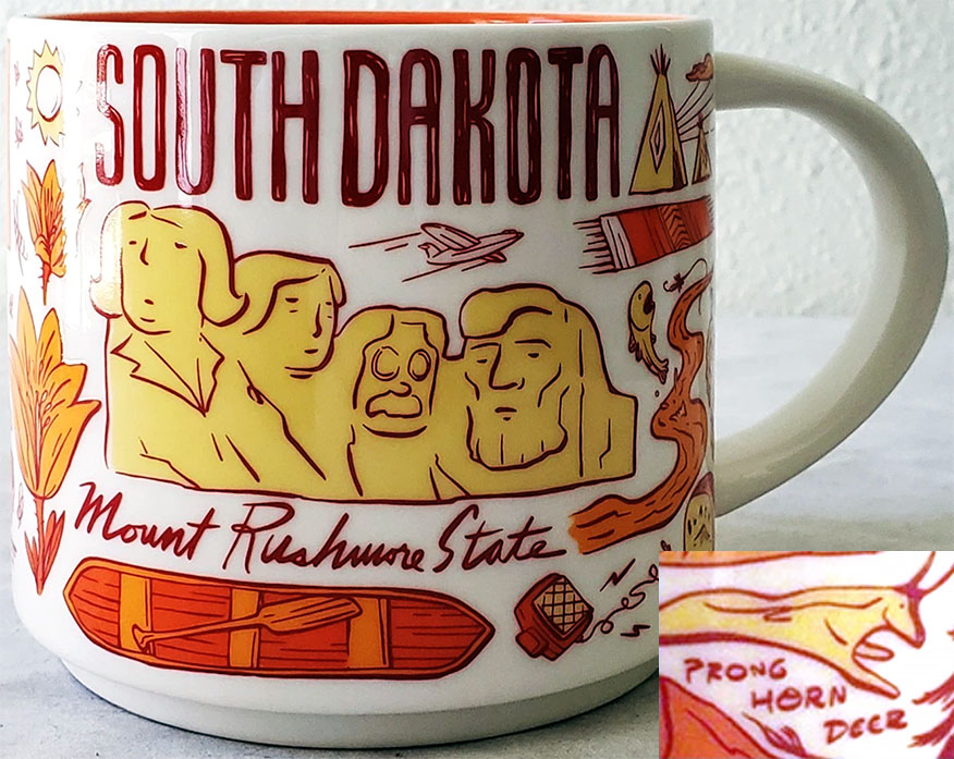 Starbucks Been There South Dakota mug