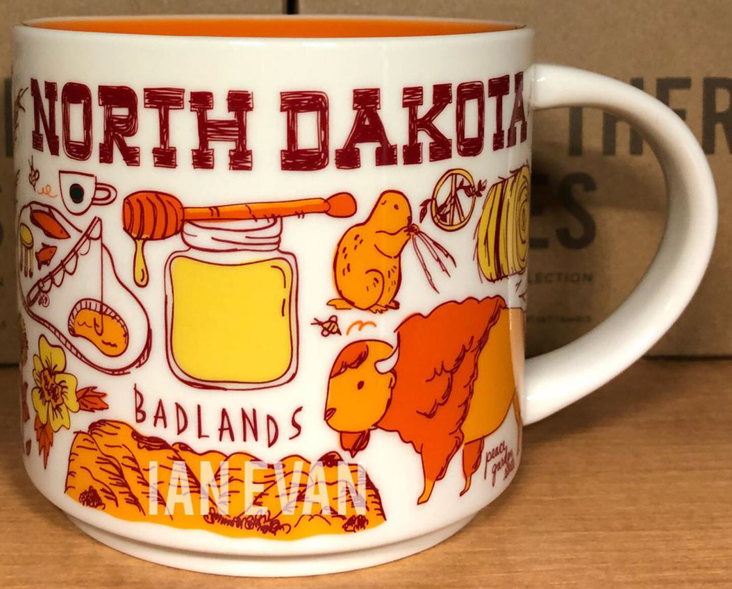 Been There North Dakota 2 Starbucks Mugs