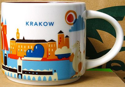 Starbucks You Are Here Krakow mug