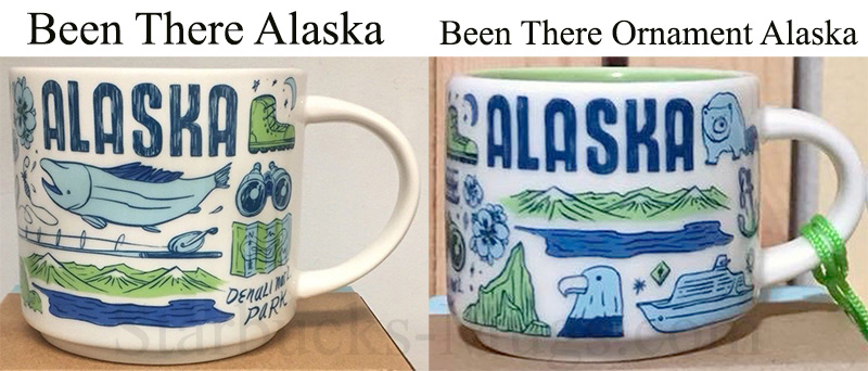 Been There Ornament – Alaska – Starbucks Mugs