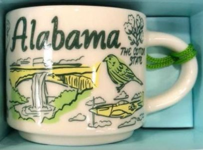 Starbucks Been There Ornament Alabama mug
