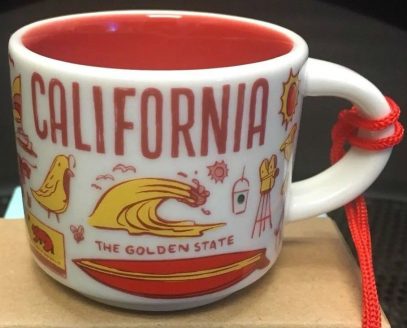 Starbucks Been There Ornament California mug