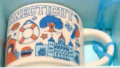 Starbucks Been There Ornament Connecticut mug