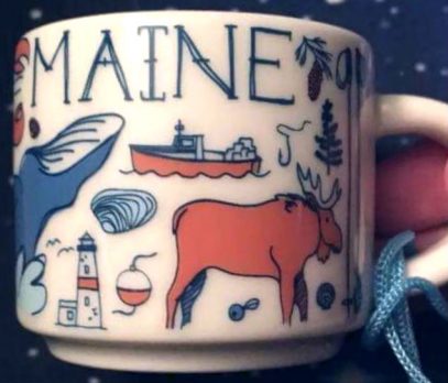Starbucks Been There Ornament Maine mug