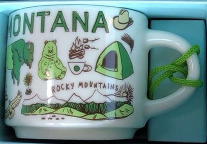 Starbucks Been There Ornament Montana mug