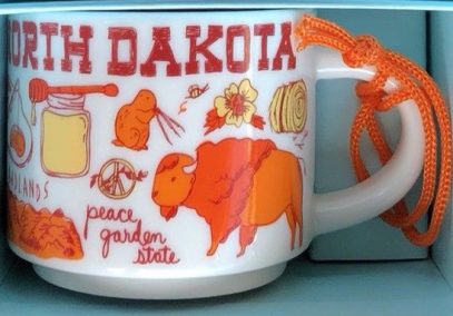 Starbucks Been There Ornament North Dakota mug
