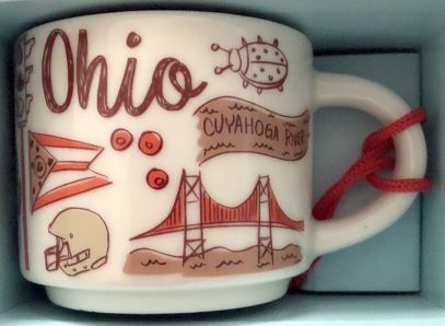 Starbucks Been There Ornament Ohio mug