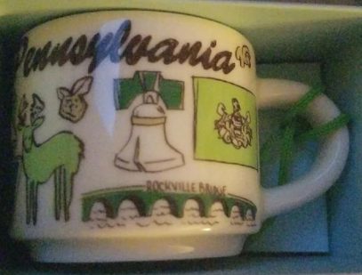 Starbucks Been There Ornament Pennsylvania mug