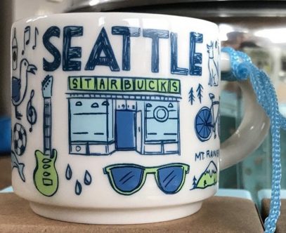 Starbucks Pike Place Local Collection Double Wall Ceramic Travel