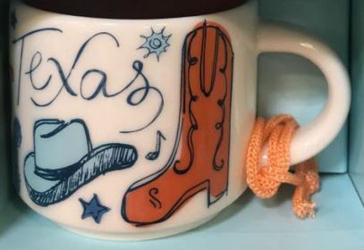 Starbucks Been There Ornament Texas mug