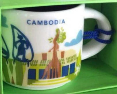 Starbucks You Are Here Ornament Cambodia mug