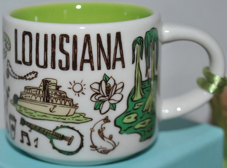 Starbucks Been There Ornament Louisiana mug
