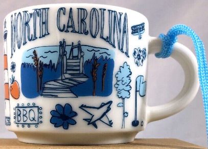 Starbucks Been There Ornament North Carolina mug
